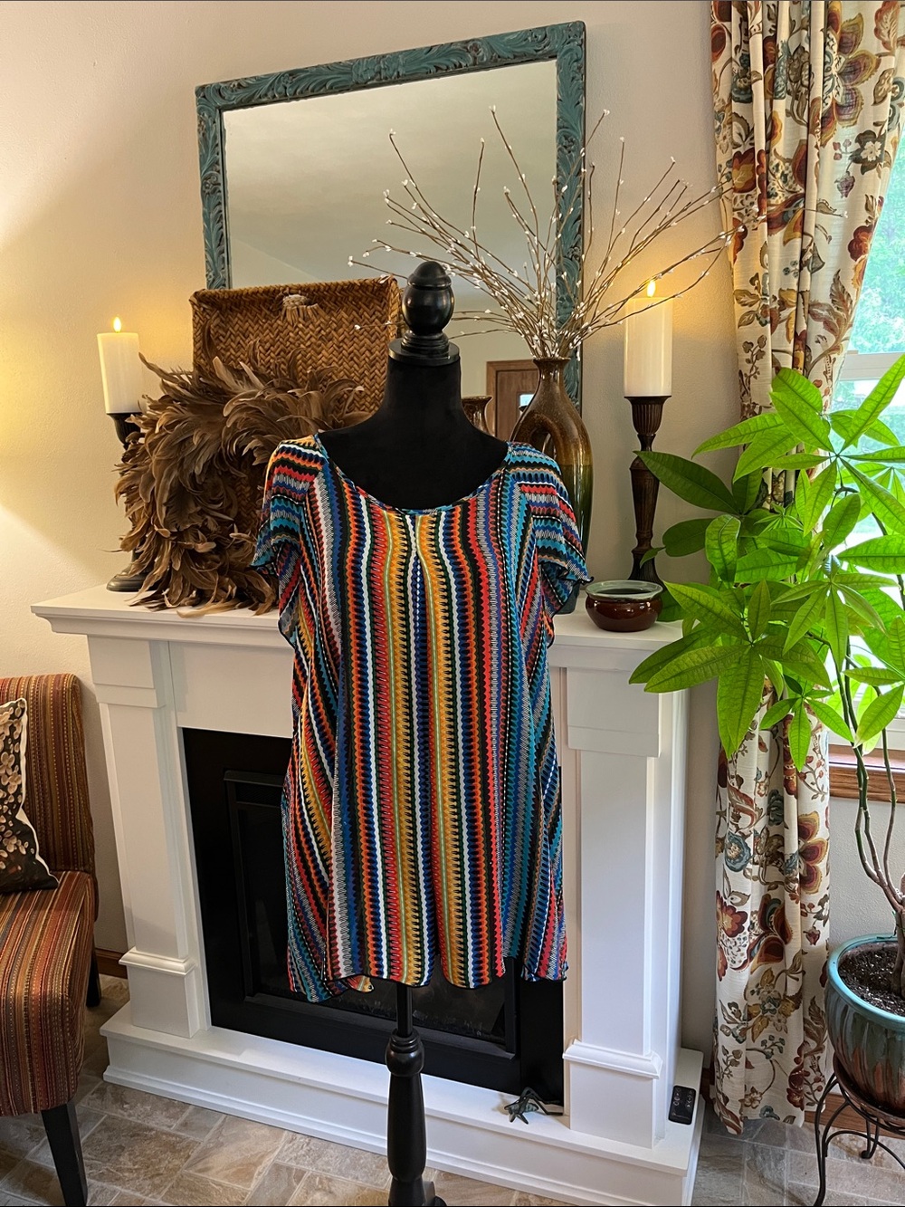 CATO est. 1946 colorful flowy top